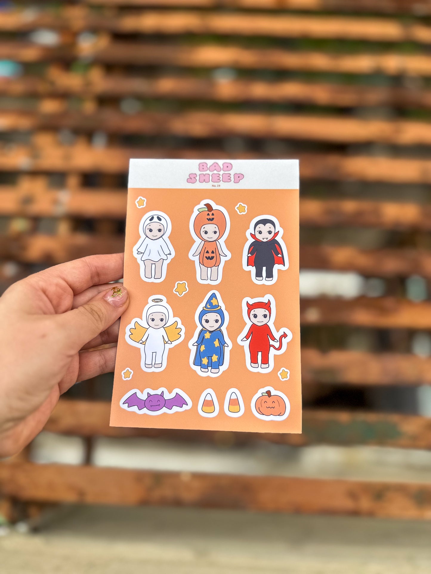 Cherubs in Spooky Season Sticker Sheet