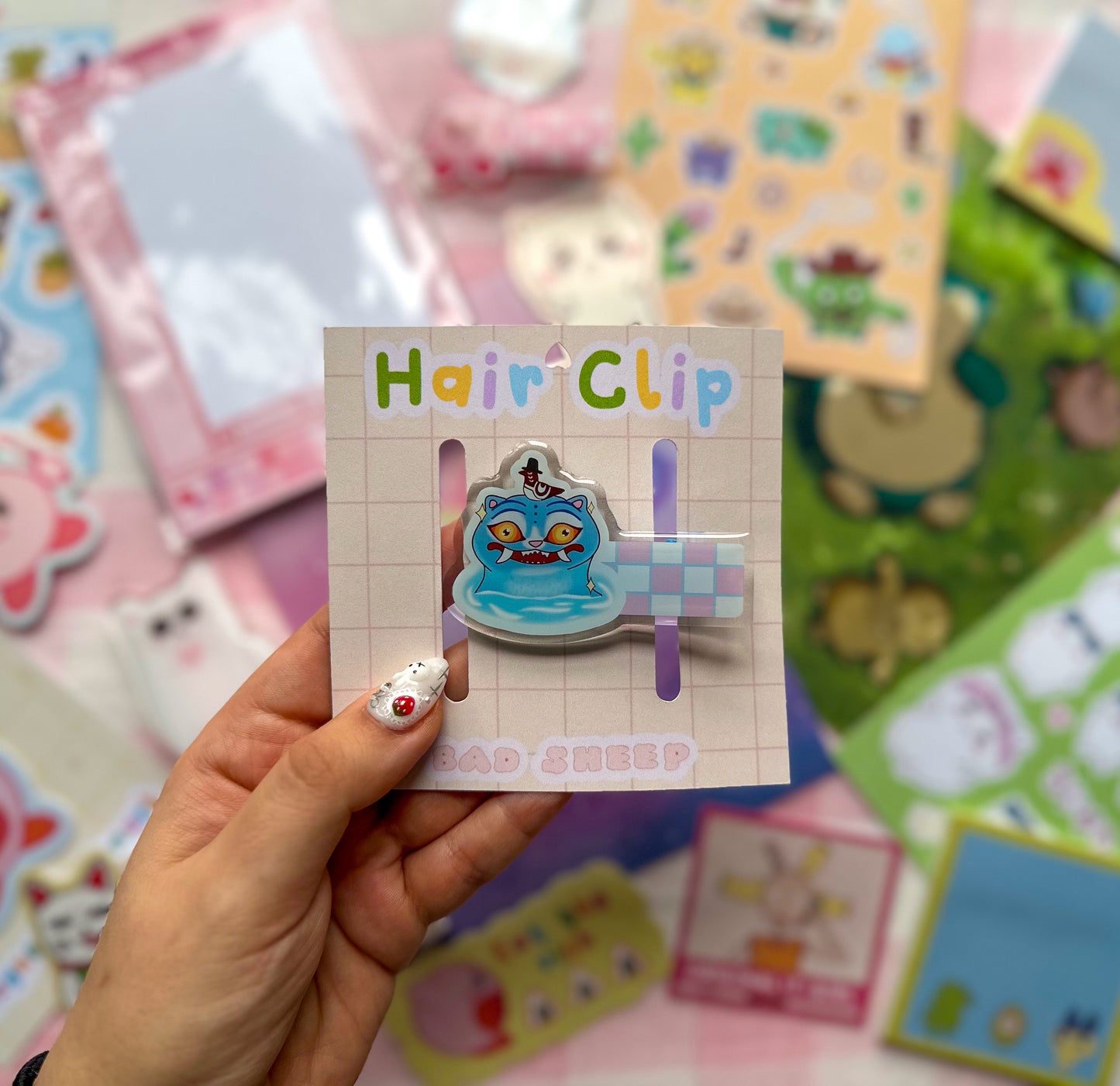 Derpy Tiger Hair Clip