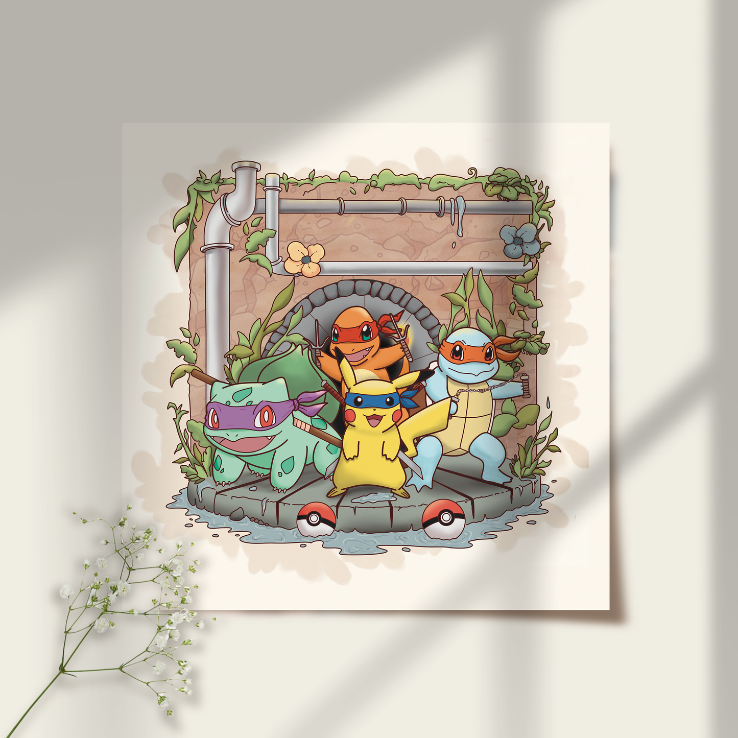 Monster Starters x Mutating Ninjas Print
