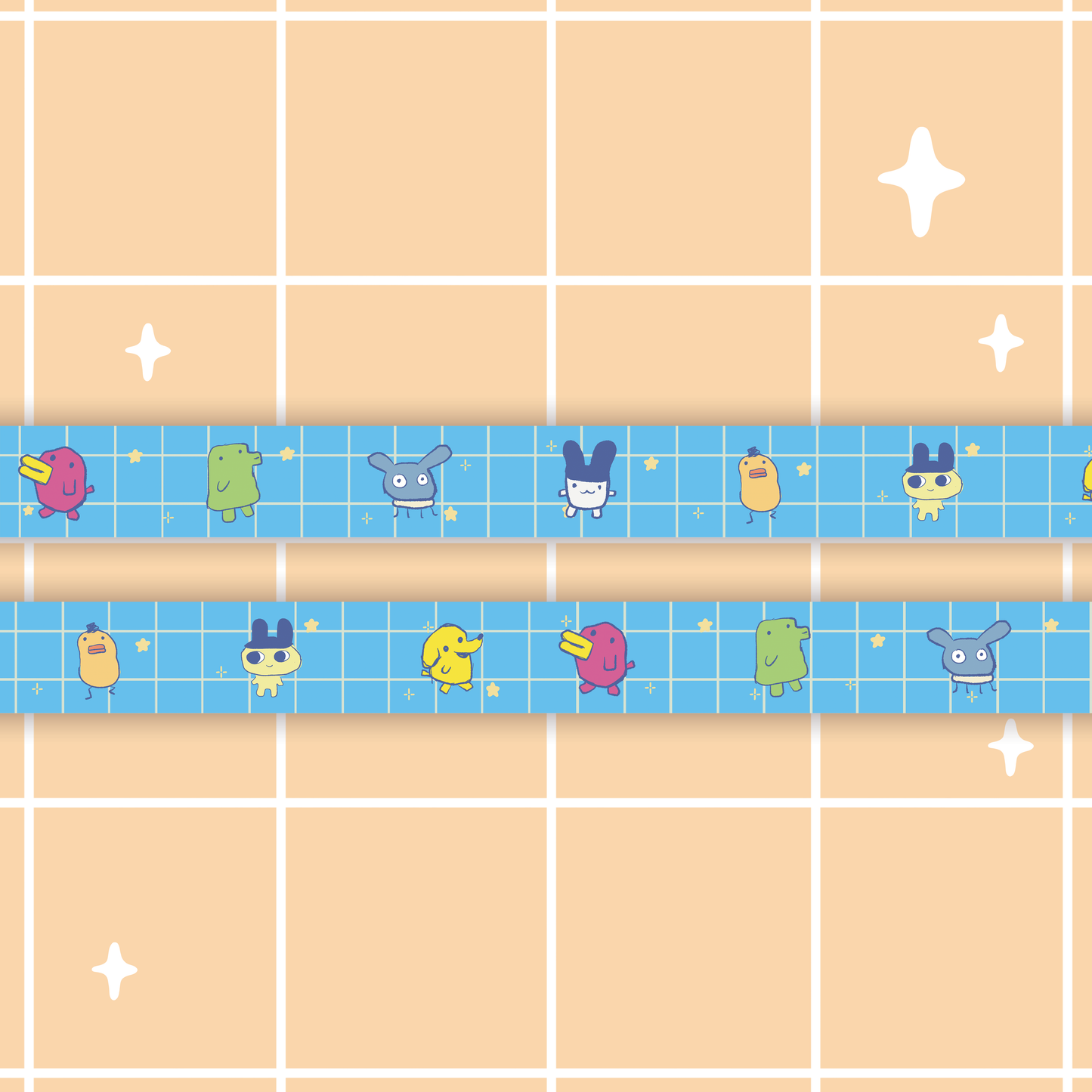 Egg Tama Friends Washi Tape