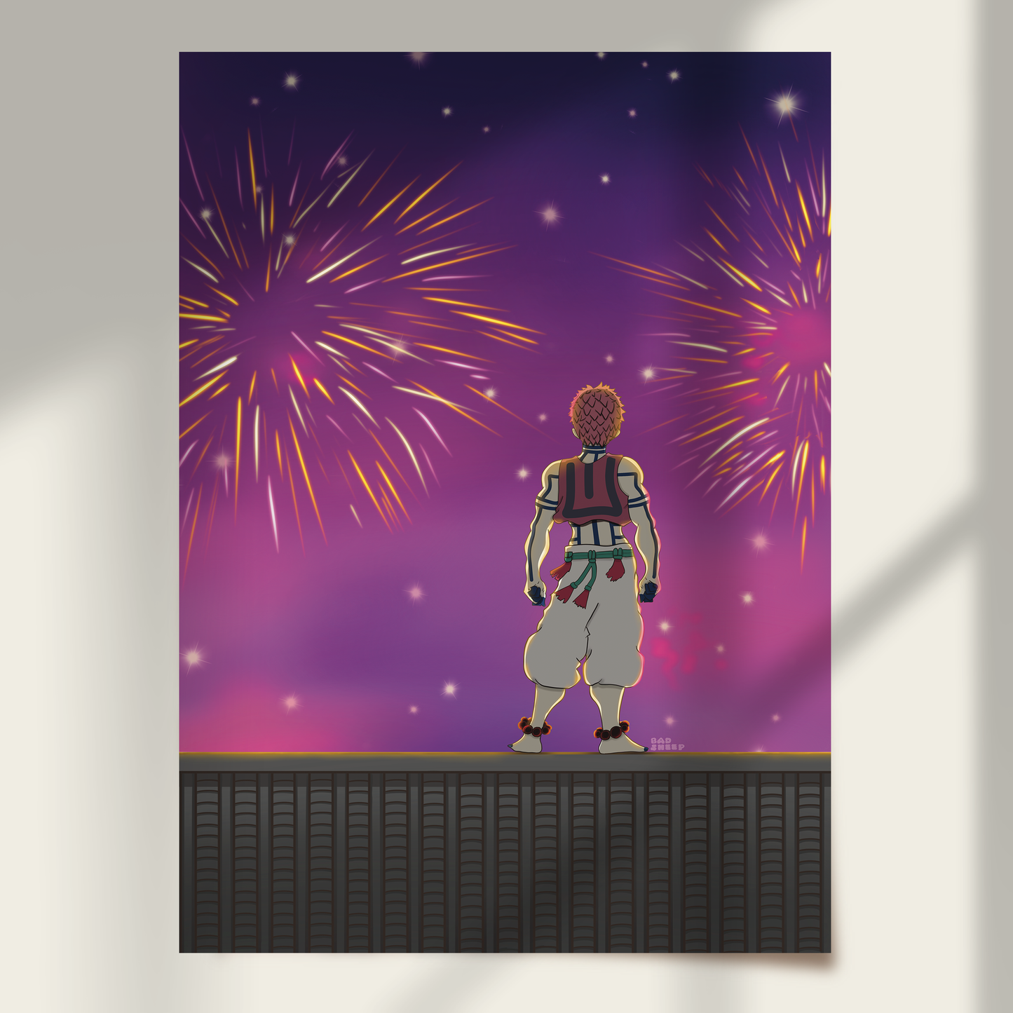 Akaza Fireworks Print