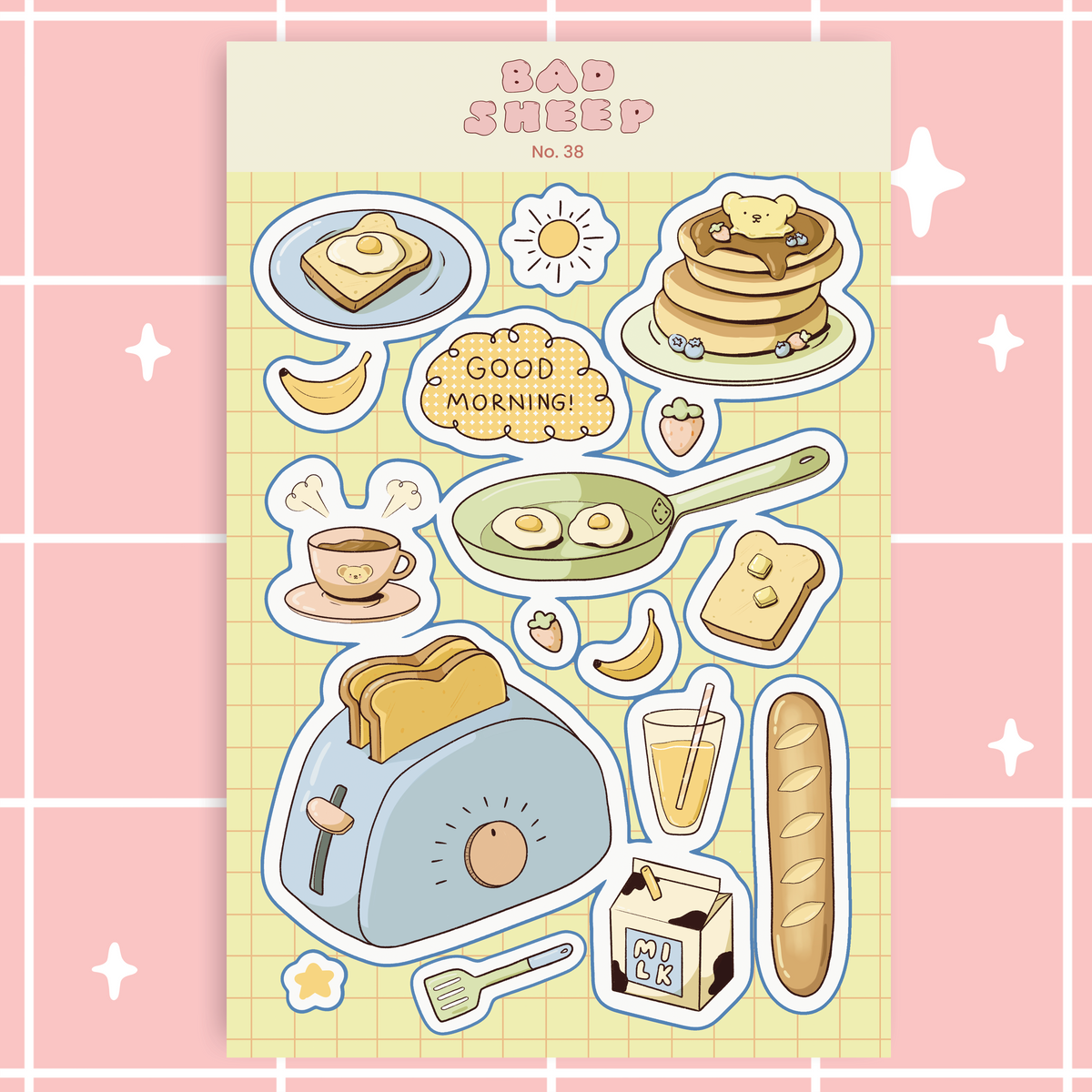 Breakfast Time! Sticker Sheet