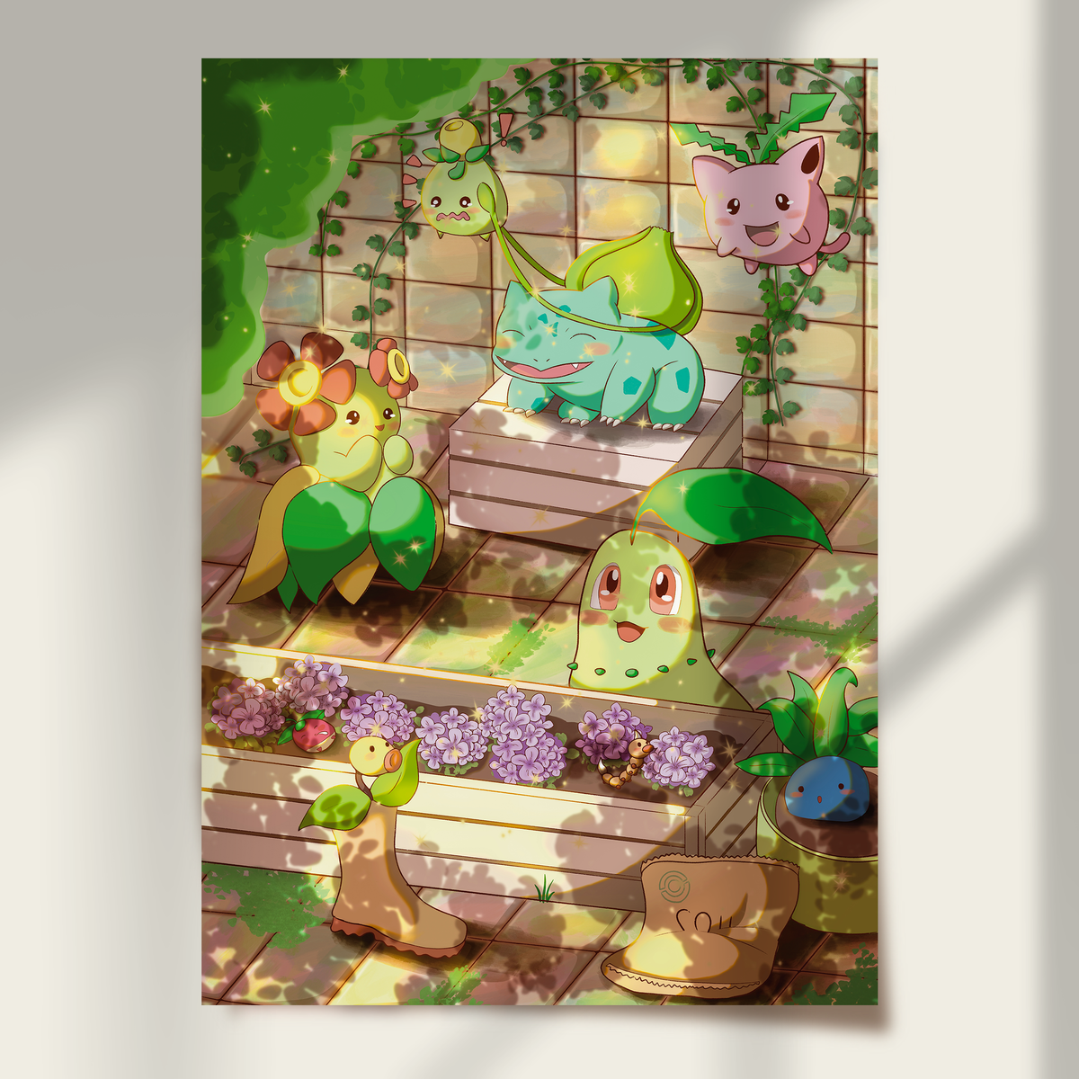 Grass Types in the Garden Print