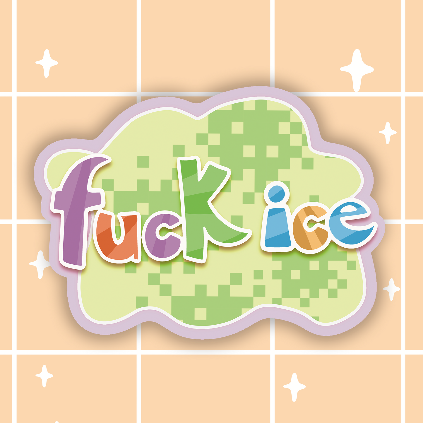 F Ice Sticker