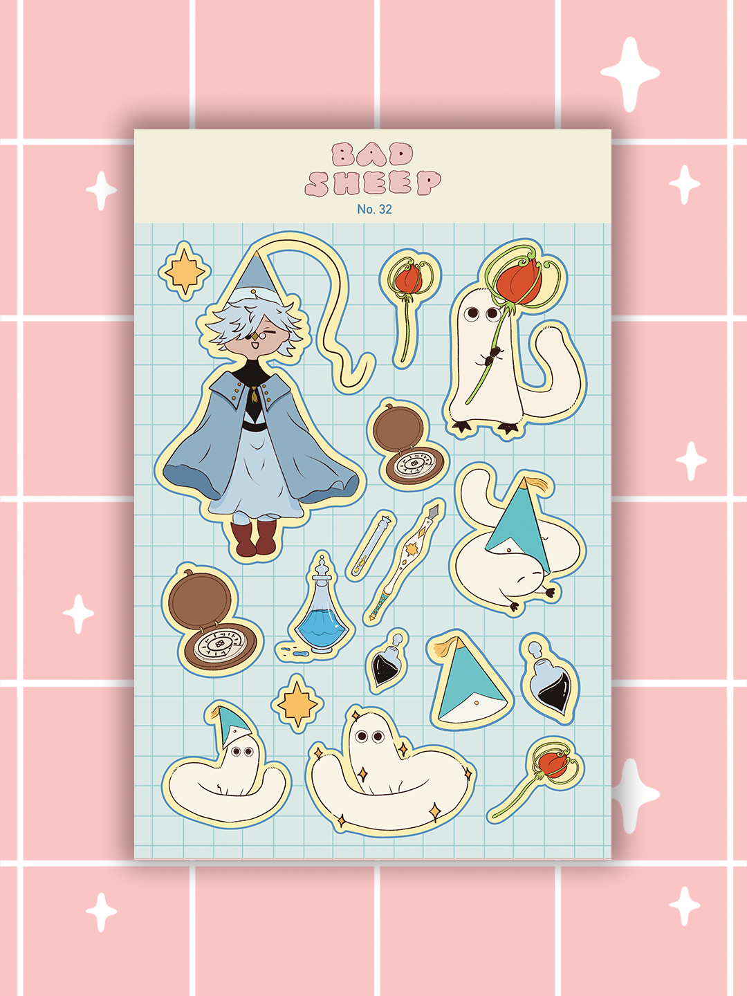 Witch Hat Sticker Sheet