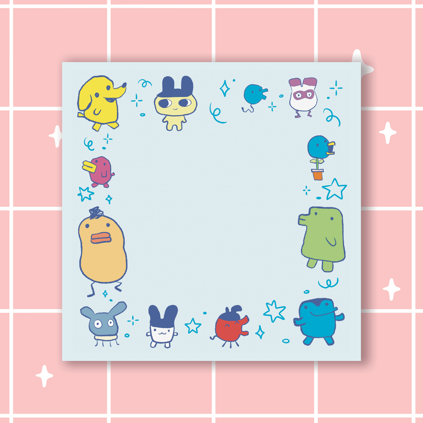 Egg Tama Friends Sticky Notes