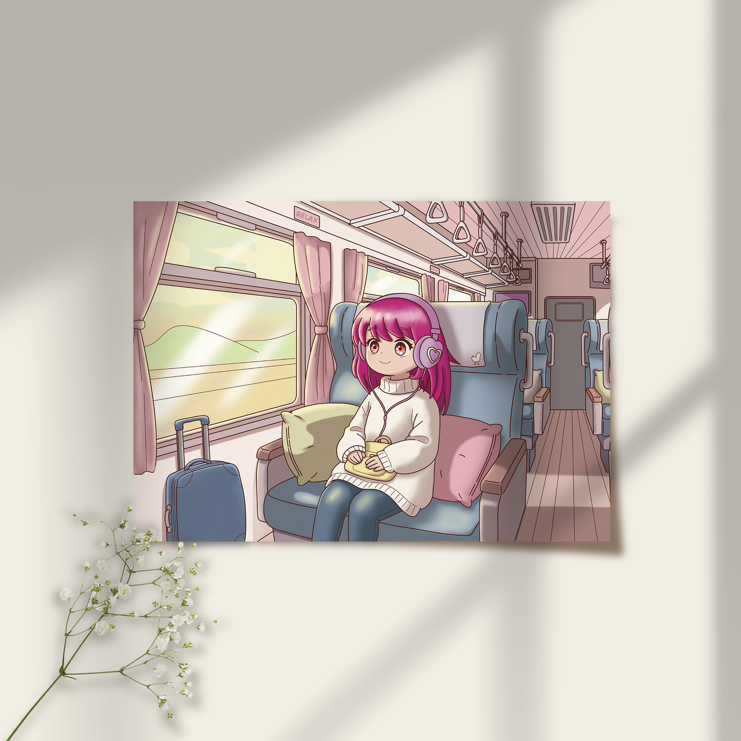 Cozy Train Print