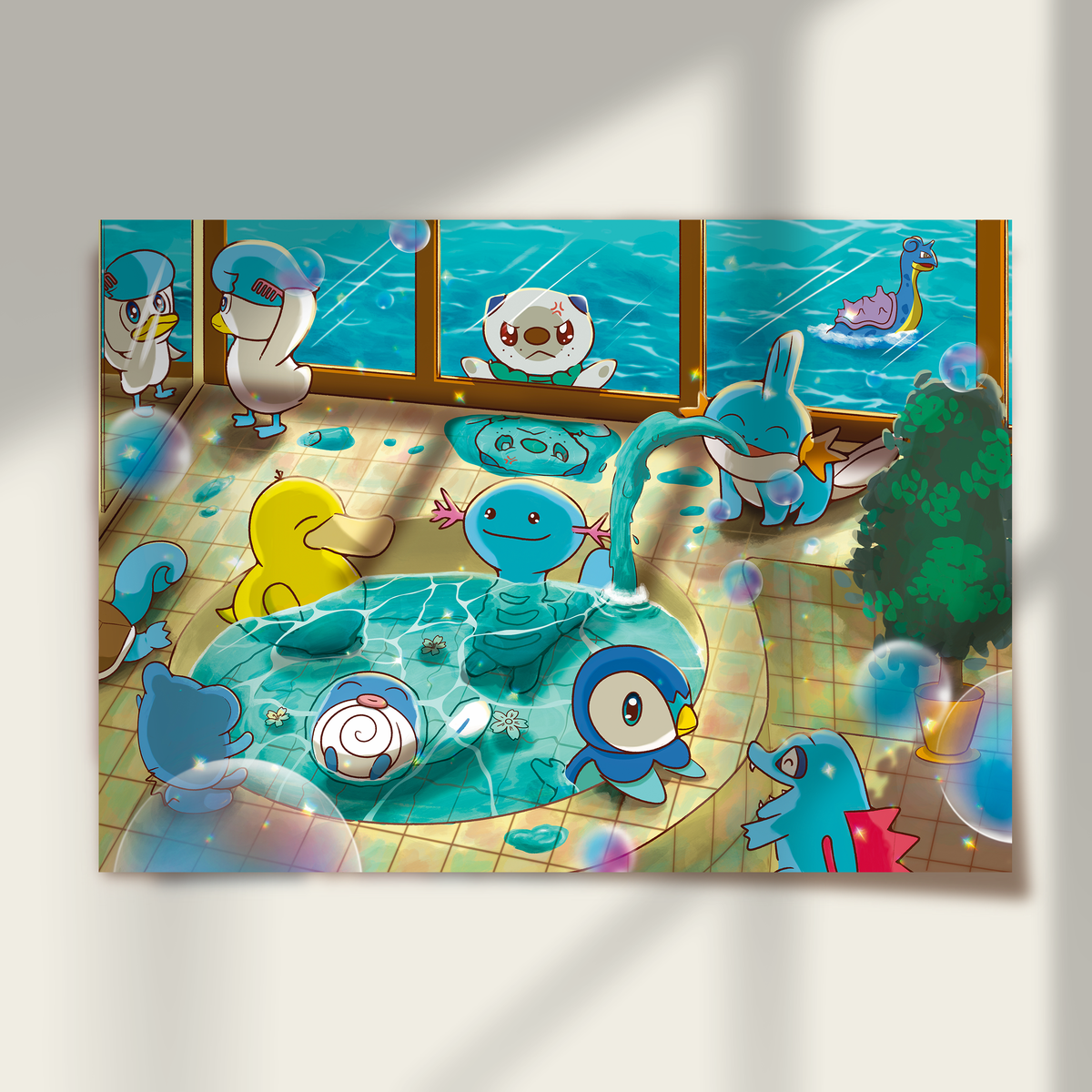 Water Types in the Bathhouse Print