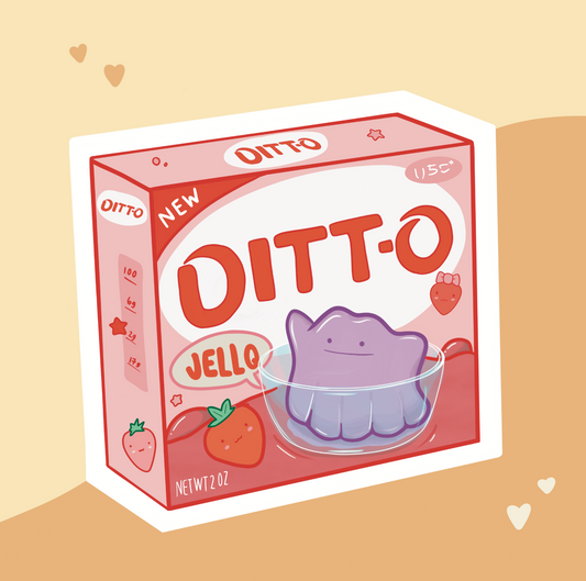 Ditt-oh Jello Box Sticker