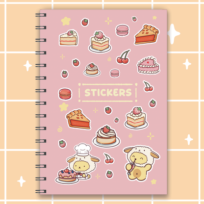 Baked Sweets Reusable Stickerbook