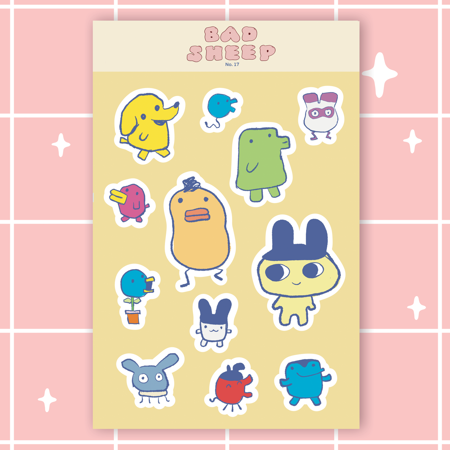 Gang of Tama Babies Sticker Sheet