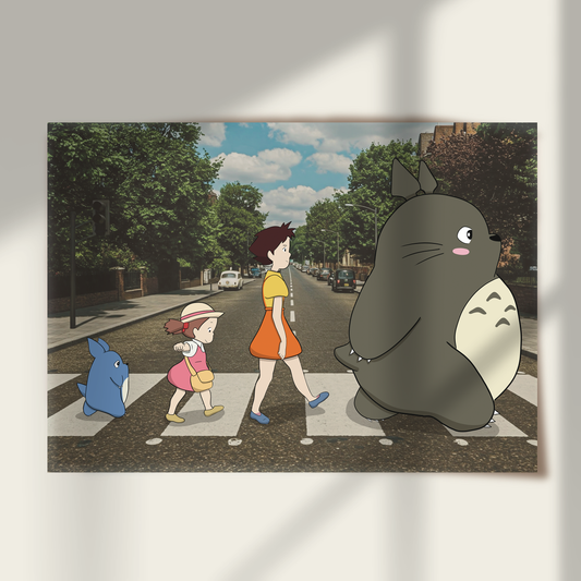 Abbey Road Stroll with a Troll Down Print