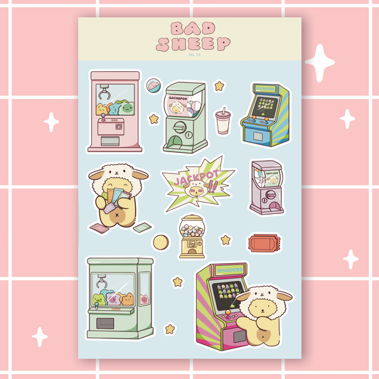 Arcade Sticker Sheet
