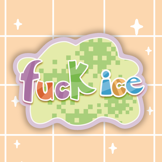 F Ice Sticker