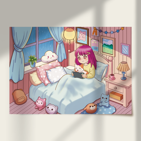Cozy Rainy Day Print