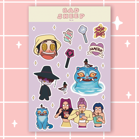 K-Pop Idols Sticker Sheet