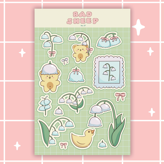 Lily of the Valley Sticker Sheet