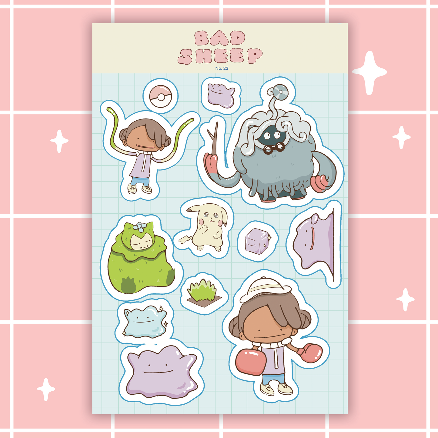 Poke-Topia Sticker Sheet