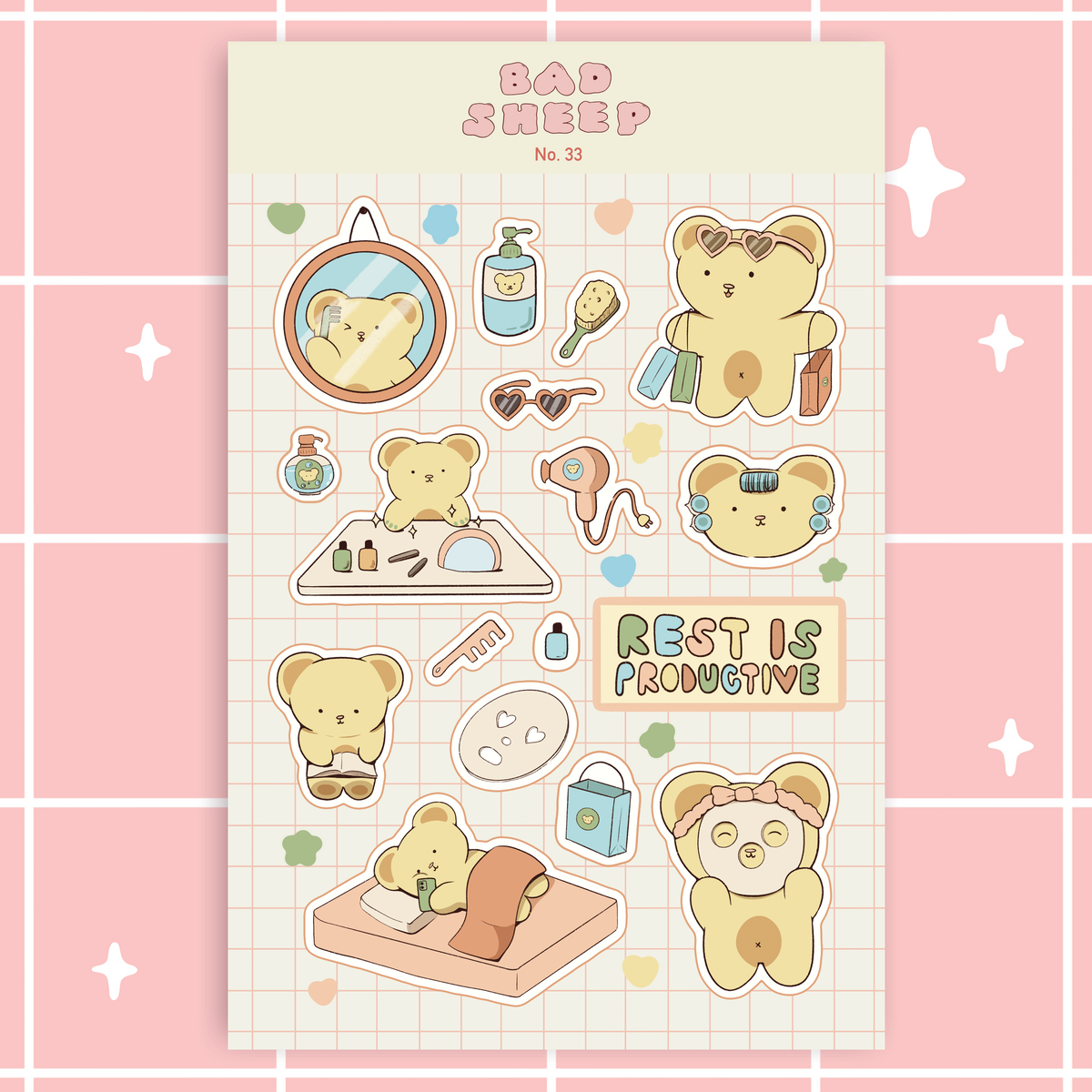 Rest is Productive Sticker Sheet
