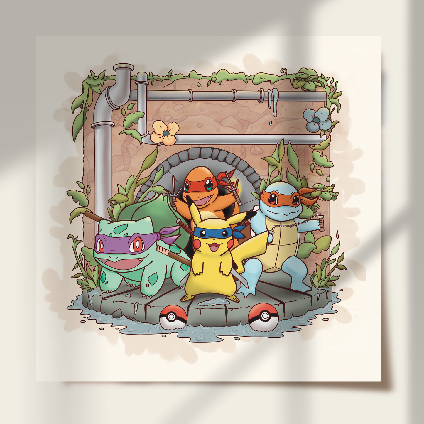 Monster Starters x Mutating Ninjas Print