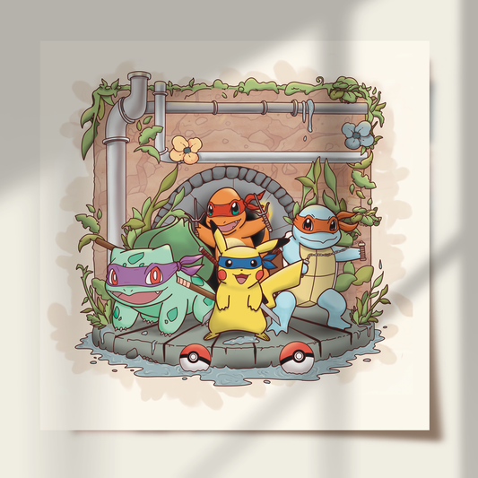 Monster Starters x Mutating Ninjas Print
