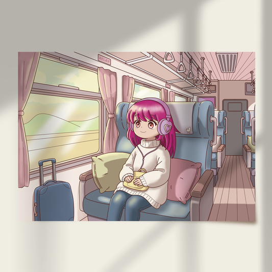 Cozy Train Print